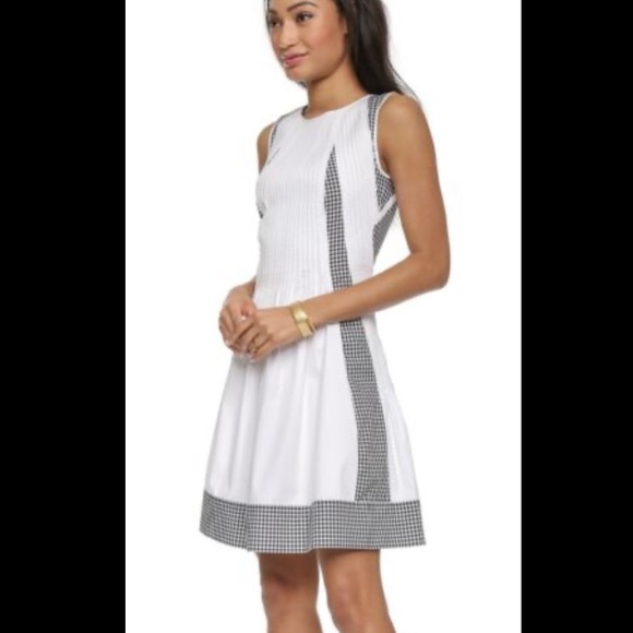 DVF Samella Dress white gingham - Picture 3 of 8